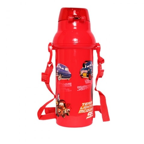 Cars Plastic Water Bottle - Red