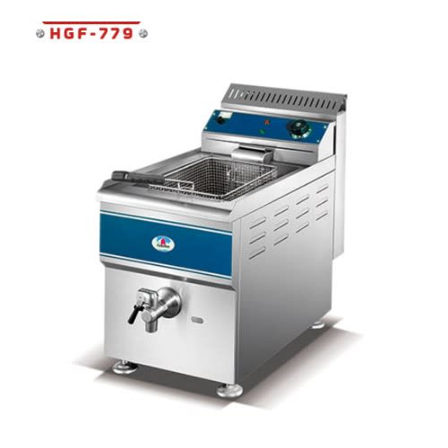 18l Hgf-779 1-tank 1-basket Table Top Gas Fryer
