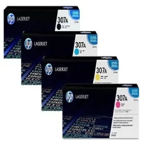 Laser Toner Cartridge Set - Black, Cyan, Yellow, Magenta -307a