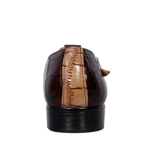 Italian Style Men's Fanciful Bask Shoe - Brown