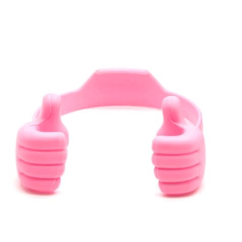 Adjustable Thumb Up Mobile Phone /tablet Stand Holder - Pink