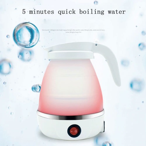 Foldable Silicone Electric Kettle - 680w - 0.5L