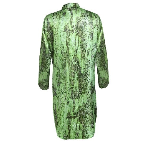 Snakeskin Shirt Dress