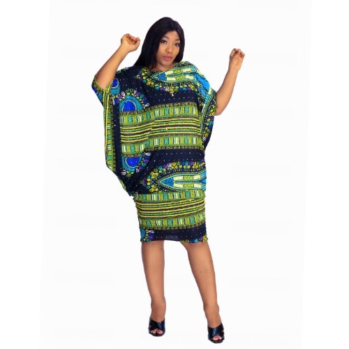 Ladies Ankara Midi Dress