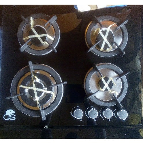 GS Built-in Tempered Glass Gas Hob Cooker - 4 Burners