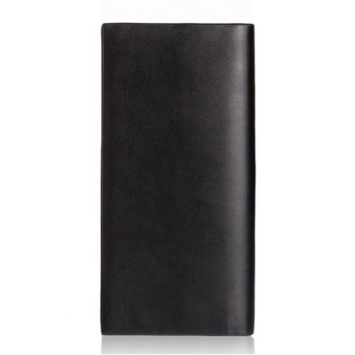 Slim Bifold Long Wallet -Black
