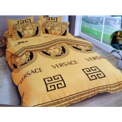 Flat Bedsheet/bedspread With Pillow Cases : Versace Print