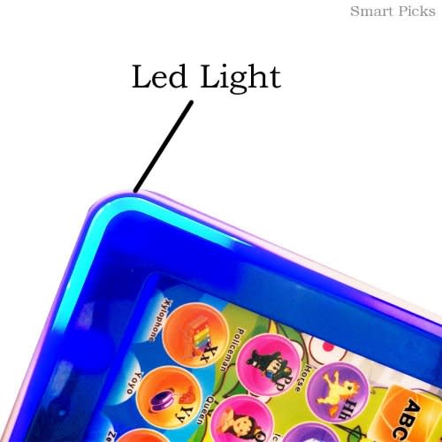 Kids' Learning Toy Pad With Lcd Display, Music And Led Light
