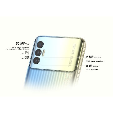 Spark 8P - 6.6"FHD+ - 128GB ROM - 4GB RAM - Dual SIM - 50MP - 5000mAh - Fingerprint - Tahiti Gold