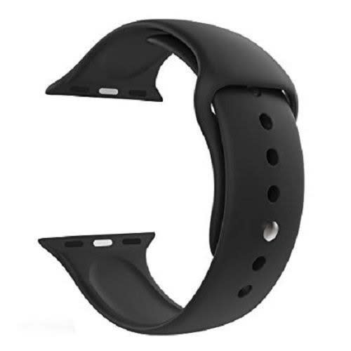 Silicone Wrist Strap Iwatch Series 5/4/3/2 -42/44mm -Black