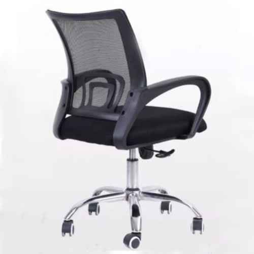 Swivel Mesh Office Chair -  Black