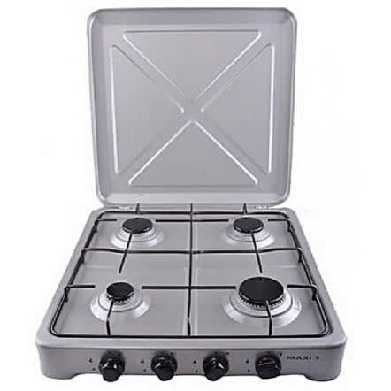 Table Top Gas Cooker - 4 Burners - White