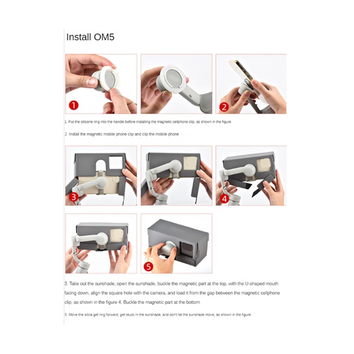 for 5/ 6/SE Handheld Gimbal Outdoor Cell Phone Sunshade