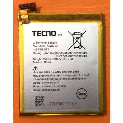 Tecno Replacement Battery For W4