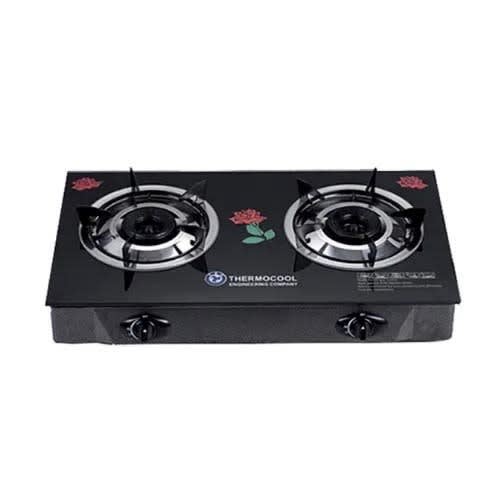 Glass Table Top Gas Cooker - Double Burner