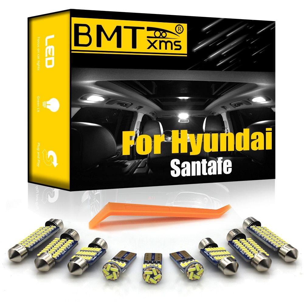 Canbus For Hyundai Santafe Santa Fe SM CM DM Ix45 2001-2020 Vehicle LED Interior Light Kit License