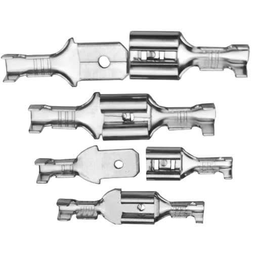Spring Female  & Male Spade Plug - 25 pairs