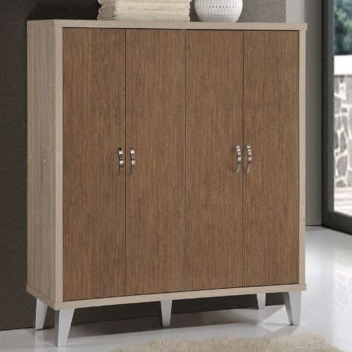 Ranscontinental Eastwest Brown Wood Wardrobe