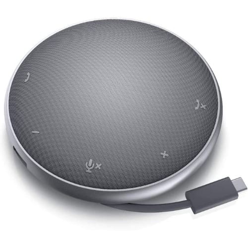 Mobile Speakerphone With Usb-c Multiport Adapter For Meetings