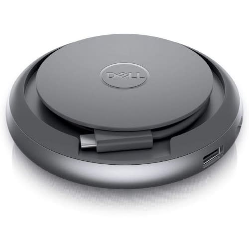 Mobile Speakerphone With Usb-c Multiport Adapter For Meetings