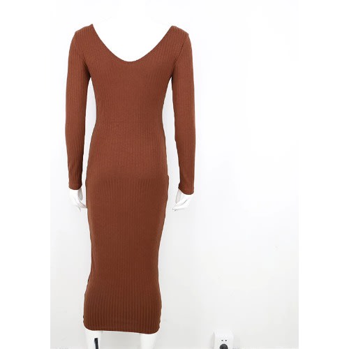 Long Dress -Brown