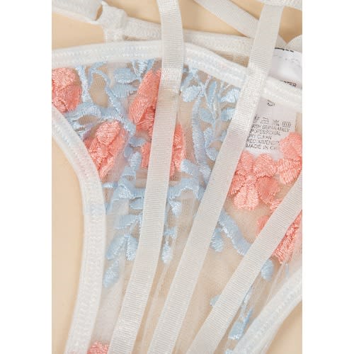 Sexy Floral Lingerie  - White