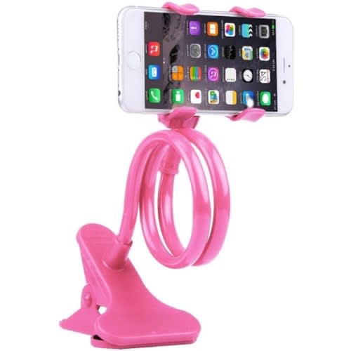 Goose Neck Flexible Mobile Phone Holder Stand - Pink