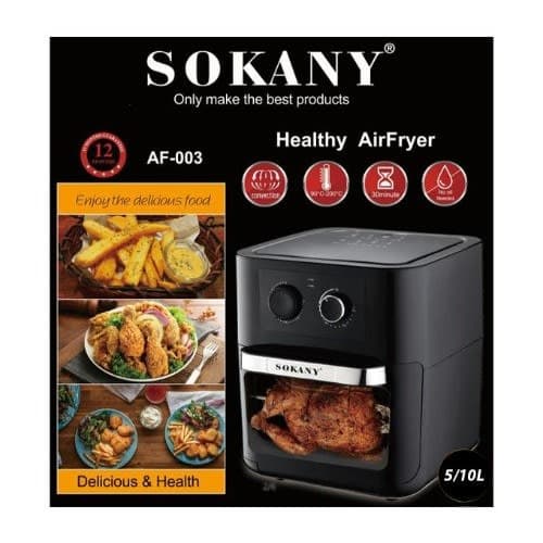 10l Large Capacity Air Fryer With Nonstick Pan