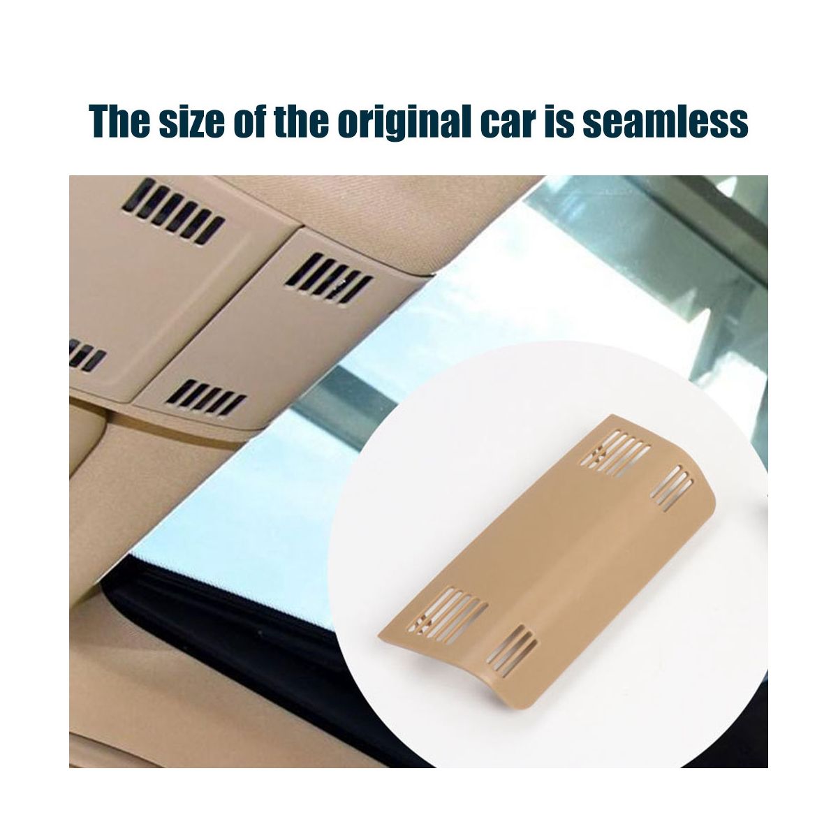 Grey Car Interior Roof Reading Lamp Frame Trim Accessory