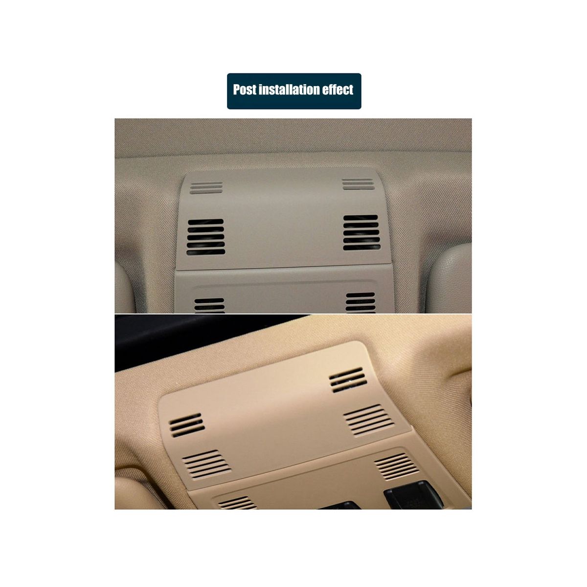 Grey Car Interior Roof Reading Lamp Frame Trim Accessory