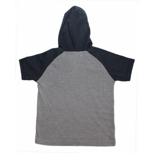 Good Vibes Hood Tshirt-  Grey