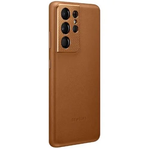 Leather Back Cover For Samsung Galaxy S21 Ultra