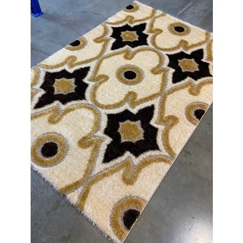 3 By 5ft Pattern Multicolor Center Shaggy Rug