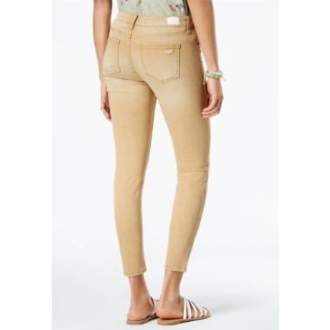 Distressed Skinny Jeans- Mustard