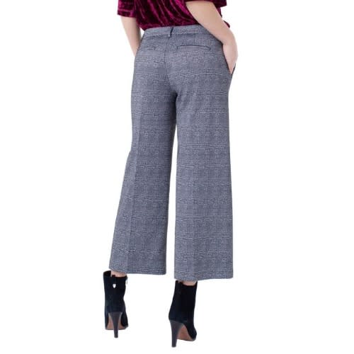 Kelsey Glen Plaid Stovepipe Knit Trousers