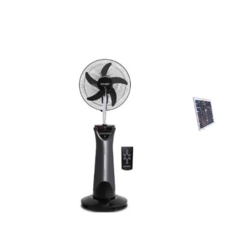 18'' Rechargeable Mist Fan Qrf-7118r + Free Solar Panel