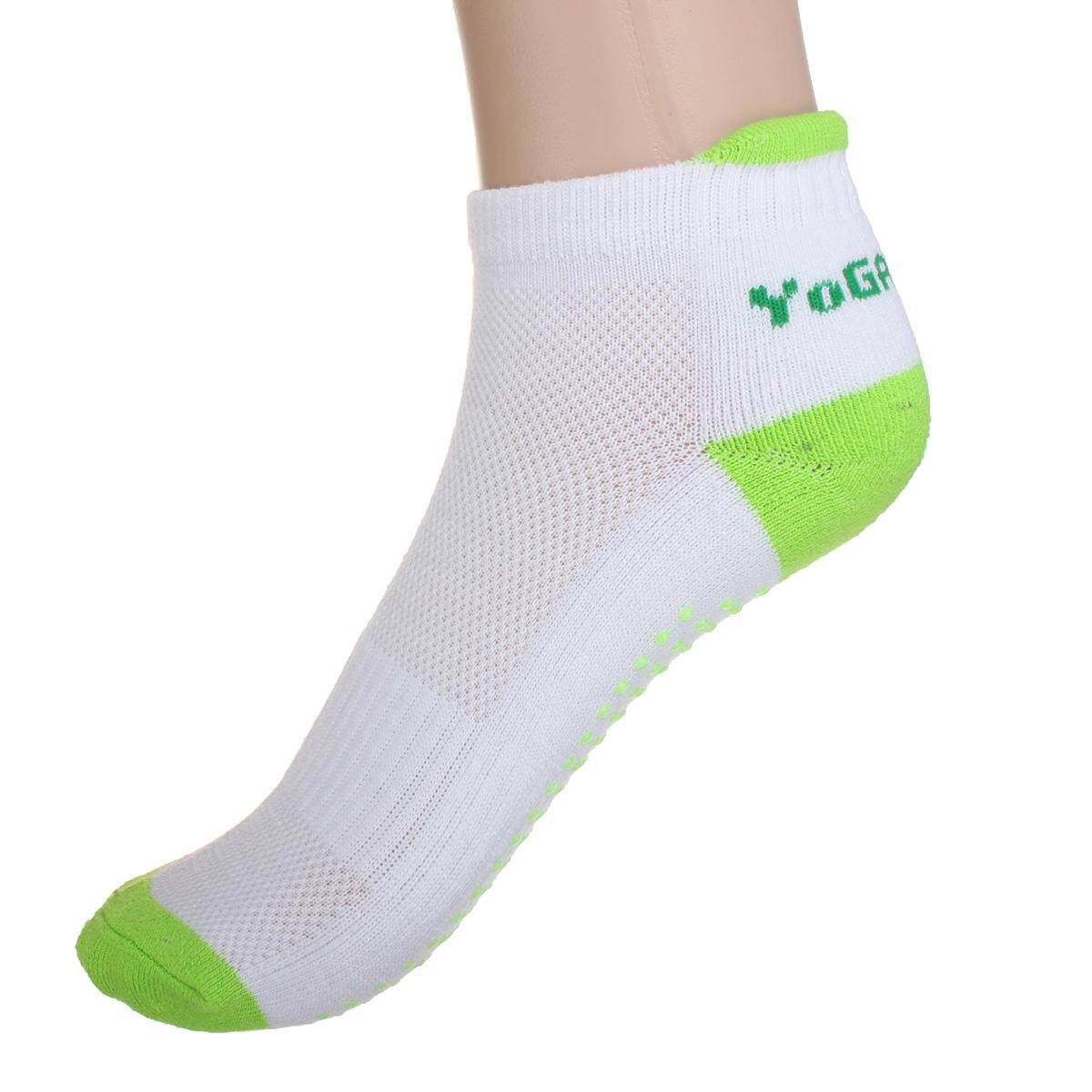 New Non Slip Yoga Aerobic Pilates Socks/ Massage Grip Sport Gym Exercise Socks Green