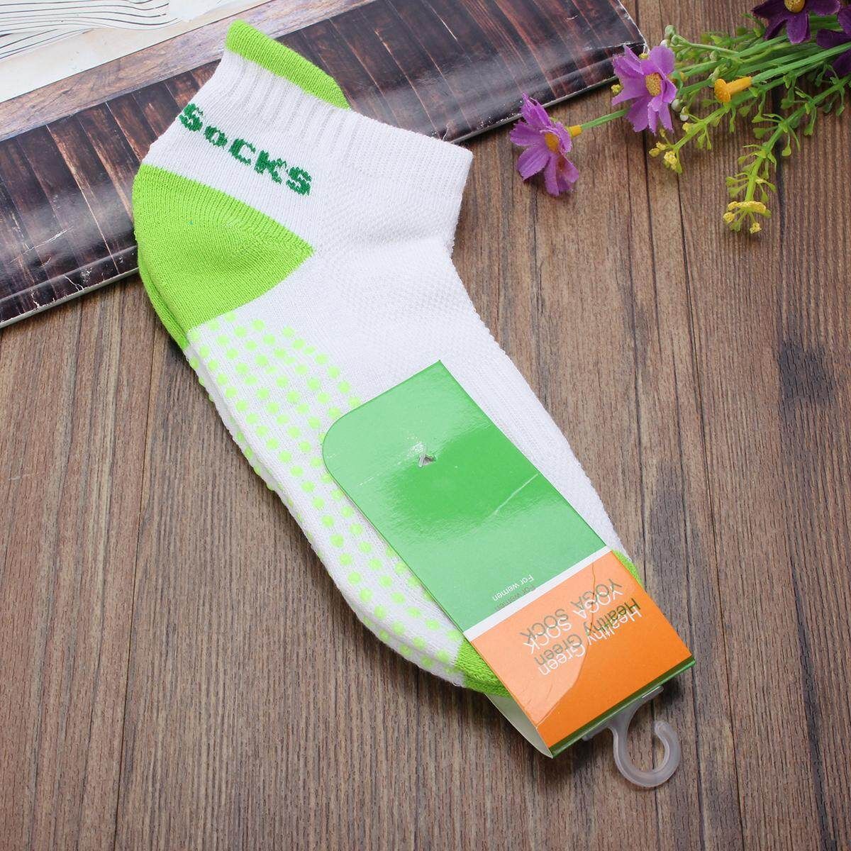 New Non Slip Yoga Aerobic Pilates Socks/ Massage Grip Sport Gym Exercise Socks Green