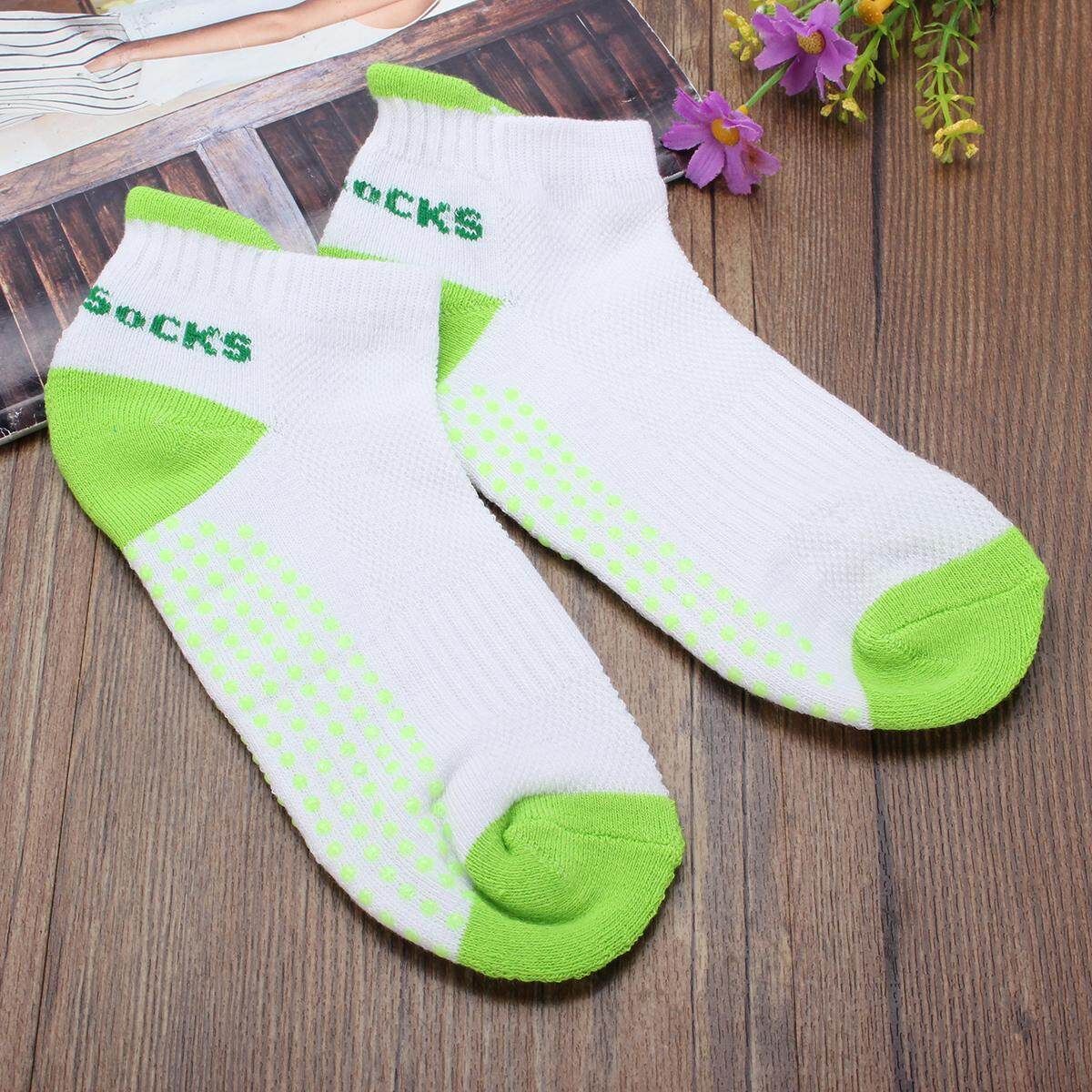 New Non Slip Yoga Aerobic Pilates Socks/ Massage Grip Sport Gym Exercise Socks Green