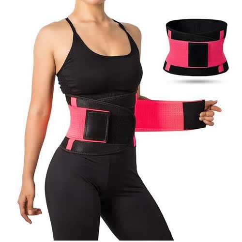 Fit Now Women's Tummy Trimming Belt - Black And Pink