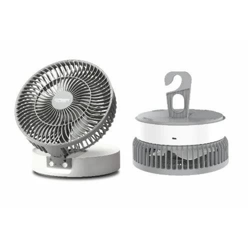 6" Rechargeable Table + Hand + Ceiling Fan - Qrf-2806