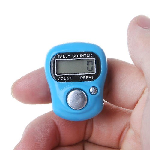Digital Finger Tally Counter Machine - Blue