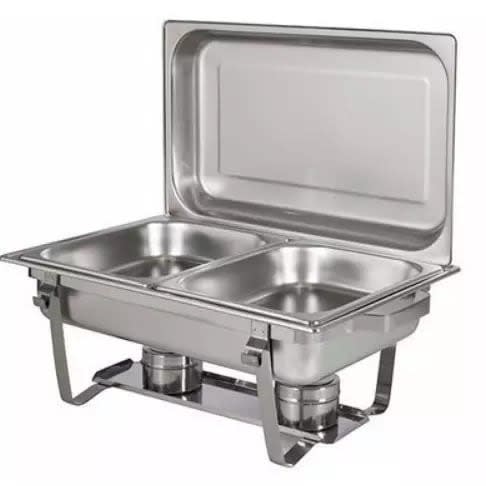 Special Double Chaffing Dish  Sliver- 9.5 Litres