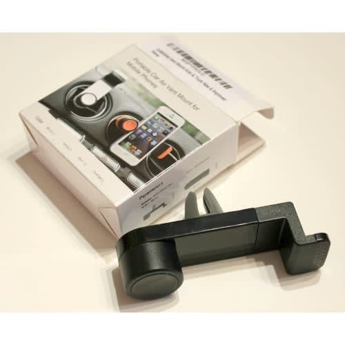 Portable Adjustable 360-degree Car Air Vent Mount For Mobile Phone - Black