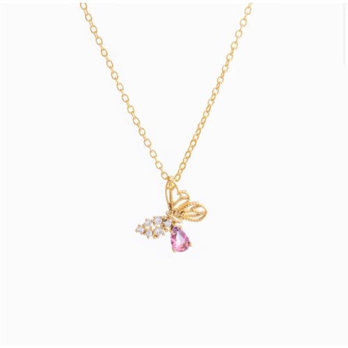 Fashion Butterfly  Pendant Necklace- Multicolour