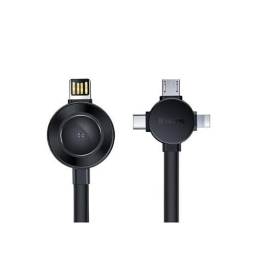 Baseus Star Ring Series 4-in-one Wireless Charging Cable - 1.2m - Deep Grey