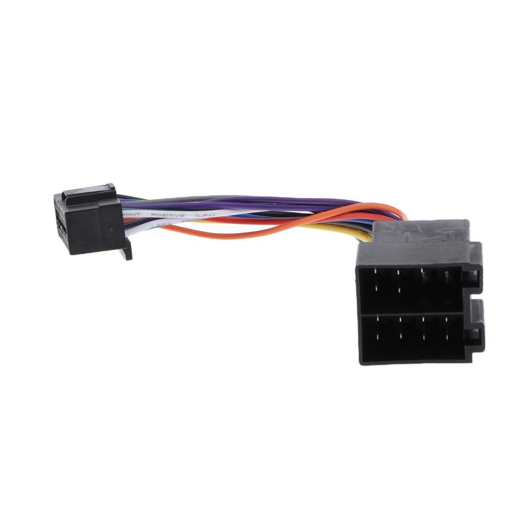 16Pin ISO For Sony Radio To ISO Radio Adapter Wiring Harness Connector