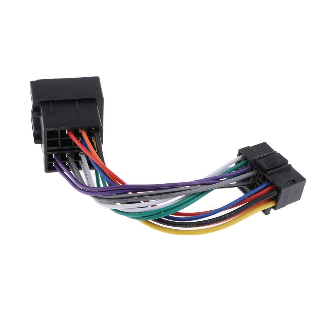 16Pin ISO For Sony Radio To ISO Radio Adapter Wiring Harness Connector