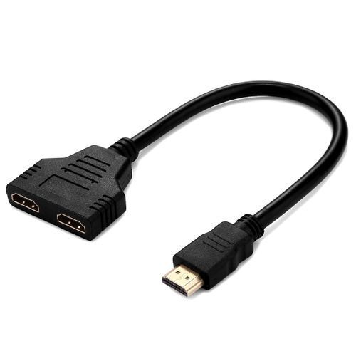 HDMI Splitter 1 In 2 Output Male To 2 Female