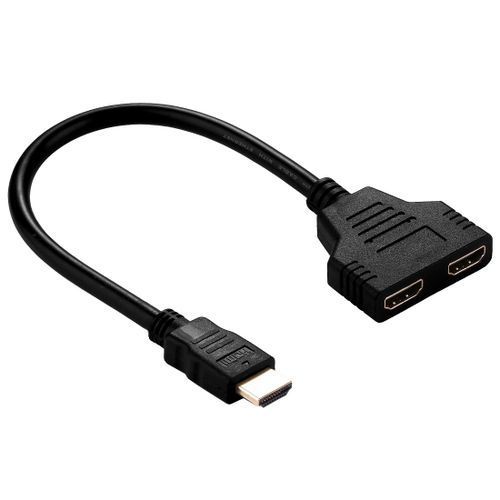 HDMI Splitter 1 In 2 Output Male To 2 Female